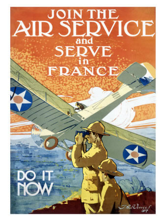 World War I Recruiting Poster "Join the Air Service"